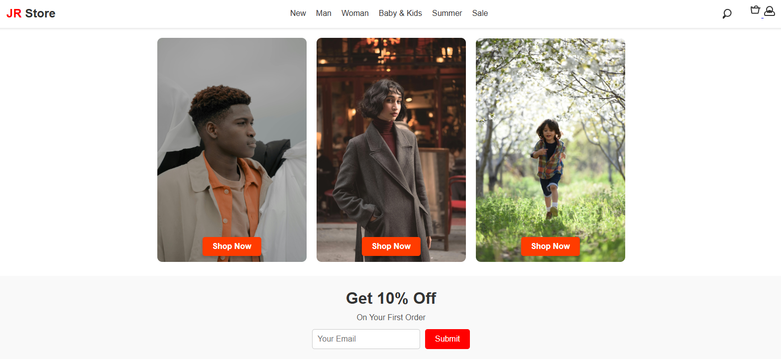 JR Store – Online Clothing Shop